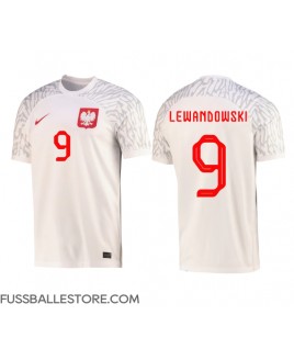 Günstige Polen Robert Lewandowski #9 Heimtrikot WM 2022 Kurzarm
